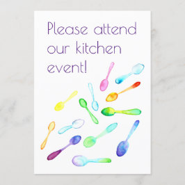 Kökhändelse Inbjudningar