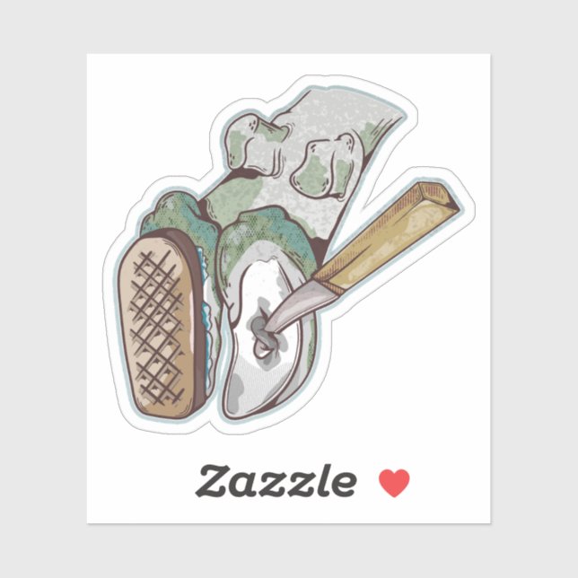 Kokhov med putsande gård klistermärken (Ark)