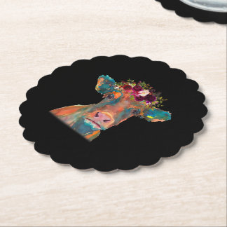 Kokhuvud, Ansikte, färglöst vattenfärg | Kokgåvor Underlägg Papper