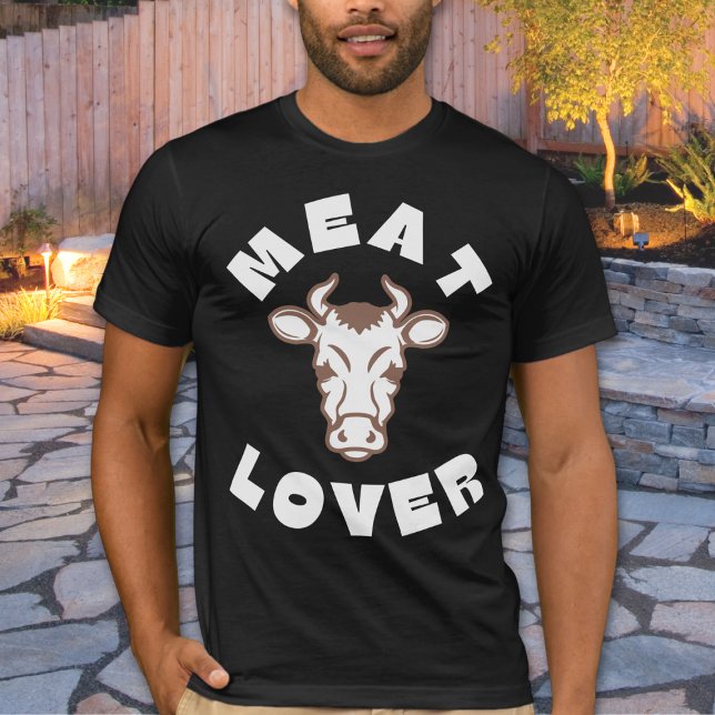 Kokhuvud för köttätare i kött Älskare T Shirt (Meat Lover Carnivore T-shirt for those who enjoy a good steak. #carnivorelifestyle)