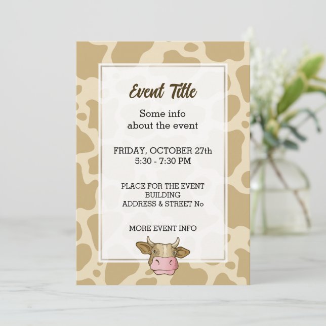 Kokhuvud - inbjudan (Stående Fram)