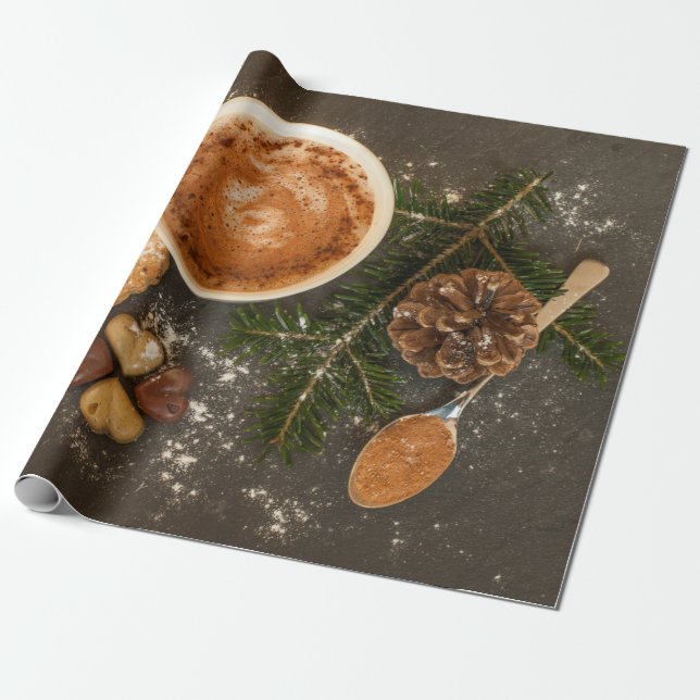Kokies för julklapp Chocolates Koffesked Presentpapper (Utrullad)