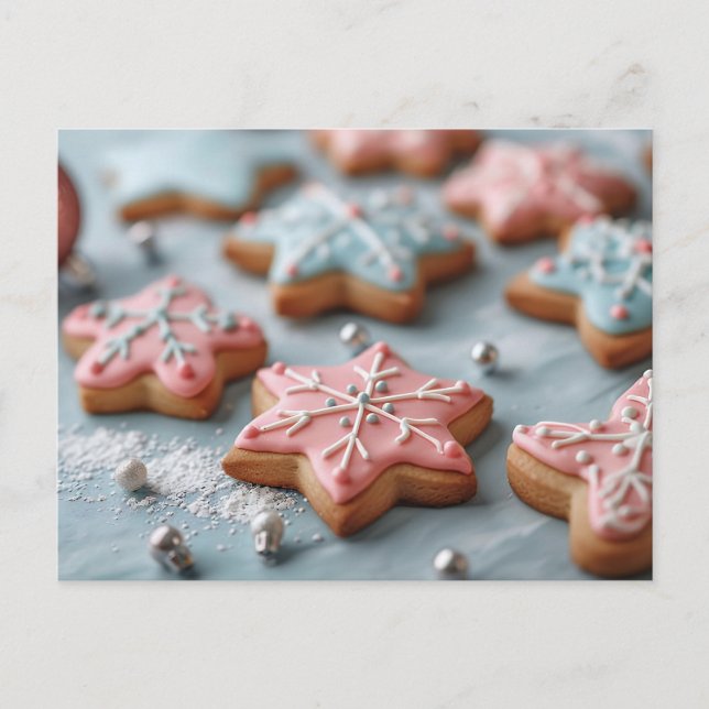 Kokies för julsocker vykort (Framsida)