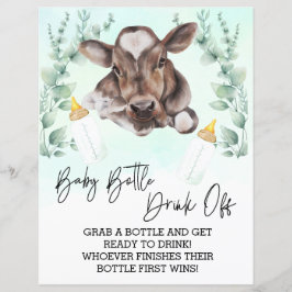 Kokkalv i baby Flaska för att dra av spel