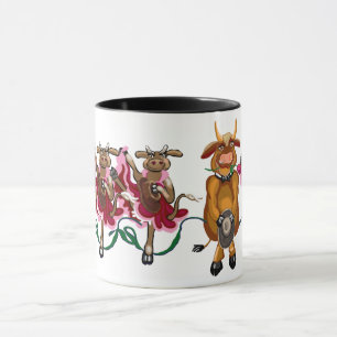 Kokkankan och tjurar från lycklig mugg