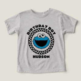 Kokkemonster Rutig Födelsedags Pojke T Shirt