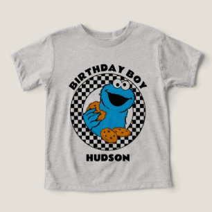 Kokkemonster Rutig Födelsedags Pojke T Shirt