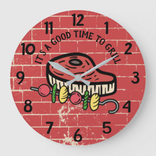 Kökköket för grillning av kebab stor klocka