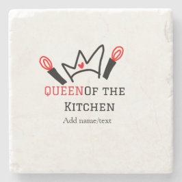 Kökkökets drottning, tillsätt namn krona stenunderlägg