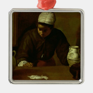 KökMaid med kvällsmålet på Emmaus, c.1618 Julgransprydnad Metall