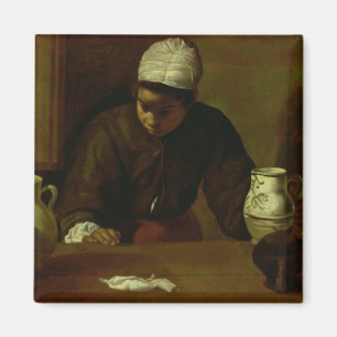 KökMaid med kvällsmålet på Emmaus, c.1618 Magnet