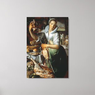 Kökmaiden (med Kristus, Mary och Martha) C. Canvastryck