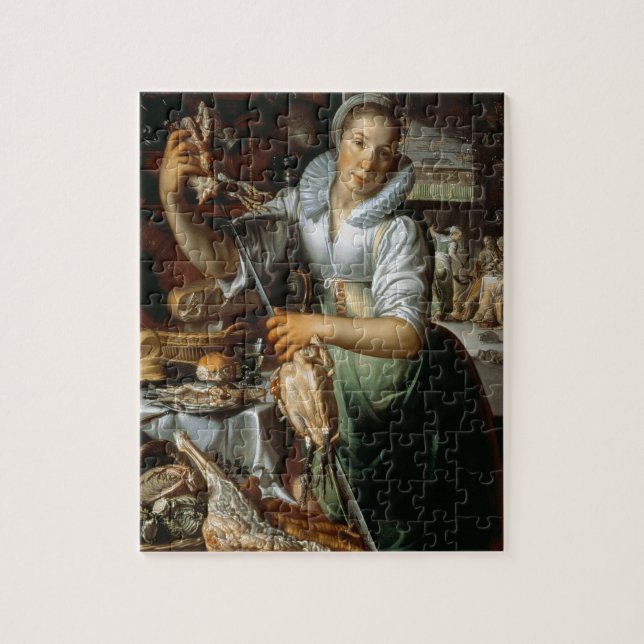 Kökmaiden (med Kristus, Mary och Martha) C. Pussel (Vertikal)