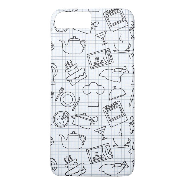 Kökmönster 4 Case-Mate iPhone skal (Baksida)