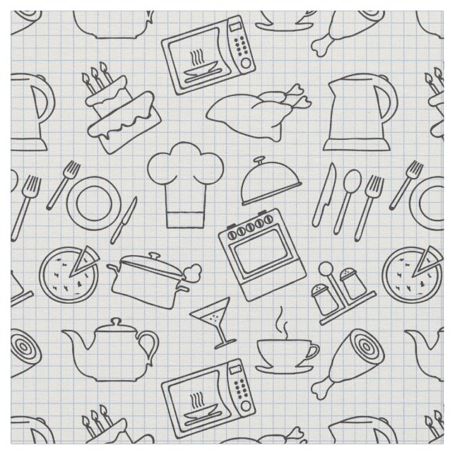 Kökmönster 4 tyg (Närbild)