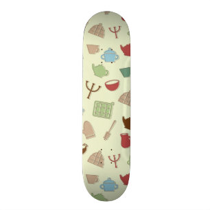 Kökmönster Old School Skateboard Bräda 21,6 Cm