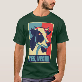 Kokmotif för vegan vegetarian Team Herbiäger T Shirt
