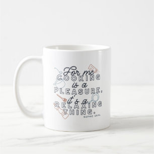 Kokning är en ren Sak-typografi II Kaffemugg