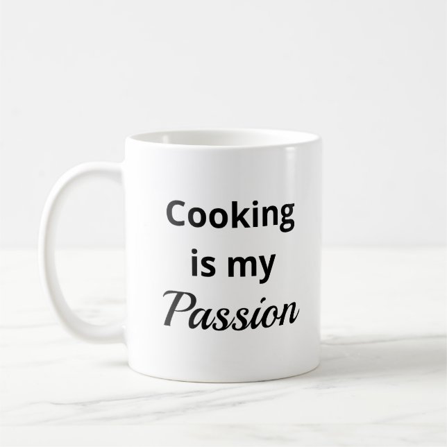 Kokning är min passionerade kaffe Mugg (Vänster)