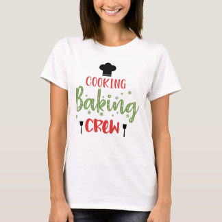 Kokning Baking Crew God jul Träd Julafton T Shirt
