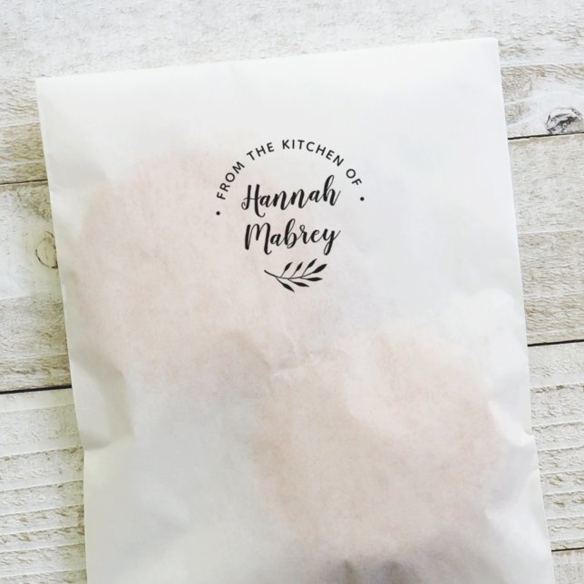 Kokning eller Personlig i Botaniska Gren Självfärgande Stämpel (Skapare uppladdad)