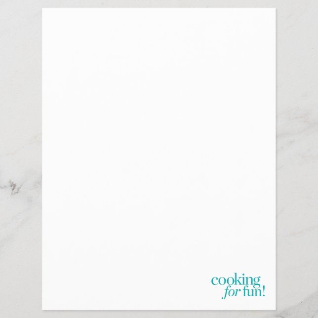 Kokning för Roligt Reklamblad (Framsidan)