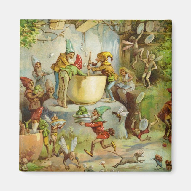 Kokning i Gnome-köket Magnet (Framsidan)