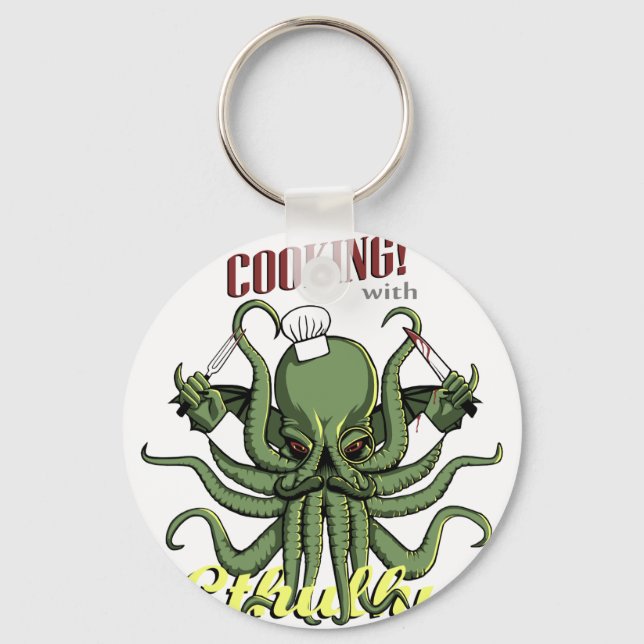 Kokning med Cthulhu Nyckelring (Framsida)