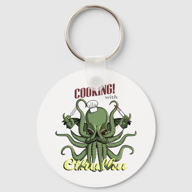 Kokning med Cthulhu Nyckelring (Framsida)