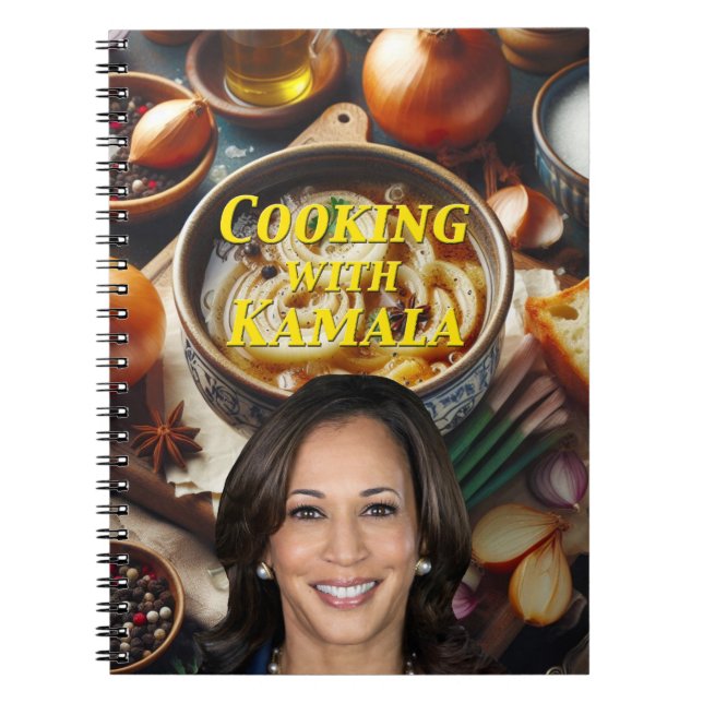 Kokning med Kamala Anteckningsbok (Framsidan)
