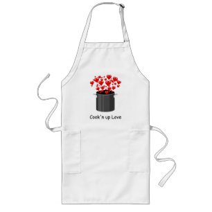 Kokning med Kärlek Apron 6 Långt Förkläde
