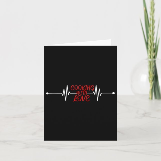 Kokning med Kärlek-lökkokning Chef Gift Kort (Framsida)