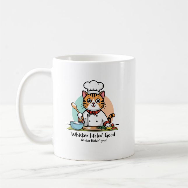 Kokning med katt - Chef Kattunge Kaffemugg (Vänster)