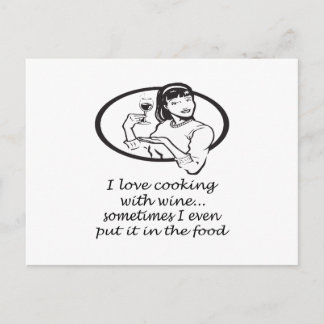 Kokning med Vin Vykort
