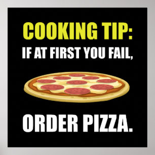 Kokning Tip Pizza Poster
