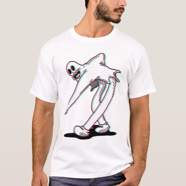 Koko Clown Ghost Glitch Dancing T Shirt (Framsida)