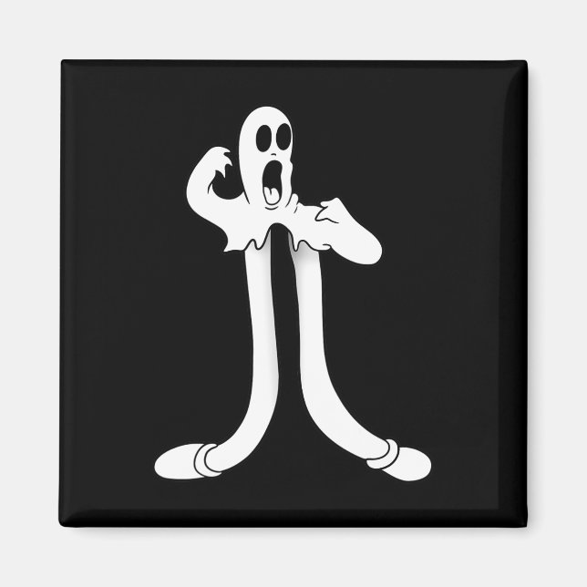 Koko Clown Ghost Splits Blackwork Magnet (Framsidan)