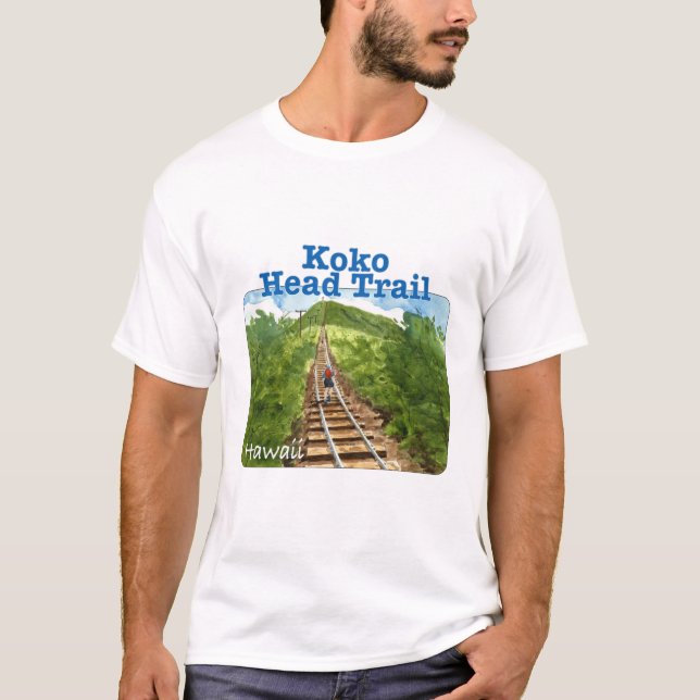 Koko Head Trail, Hawaii T Shirt (Framsida)