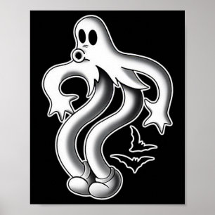 Koko the Clown Ghost Spooky Ts Poster