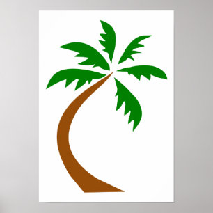 kokokokosnöt handflatan-312154, böjd vvist vid han poster