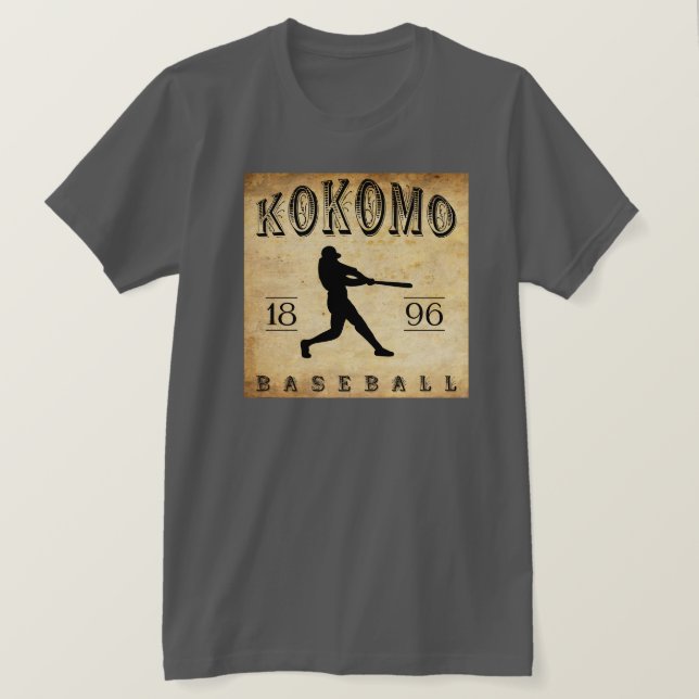 Kokomo Indiana baseball 1896 T-shirt (Design framsida)