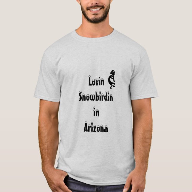 Kokopelli Arizona Snowbird T-shirt (Framsida)
