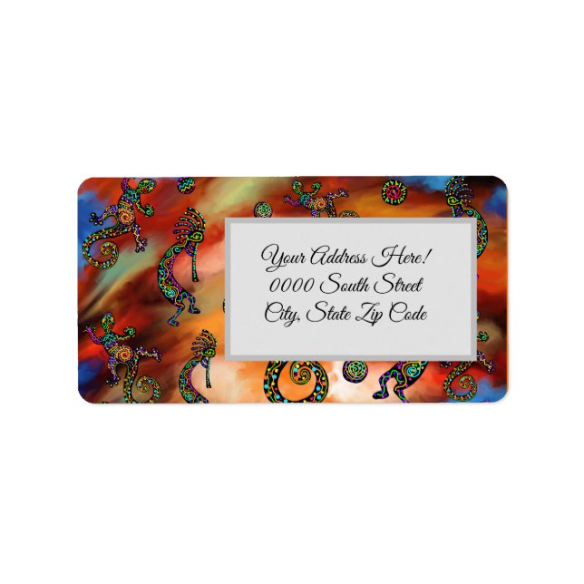 Kokopelli Art Adressetikett (Framsidan)