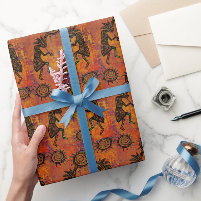 Kokopelli Art Köks Handduk Presentpapper (Gifting)