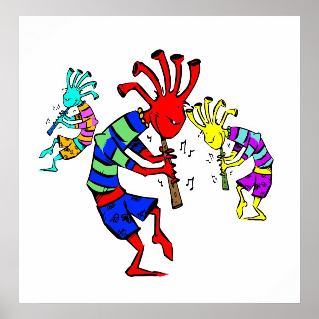 Kokopelli Art Music Trio Poster (Framsidan)