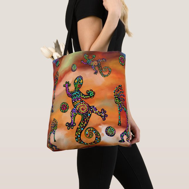 Kokopelli Art Tygkasse (Närbild)