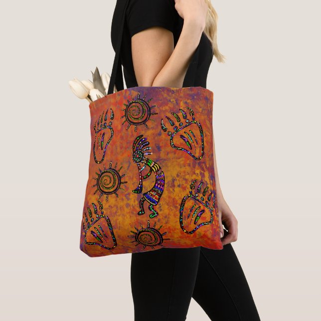 Kokopelli Art Tygkasse (Närbild)