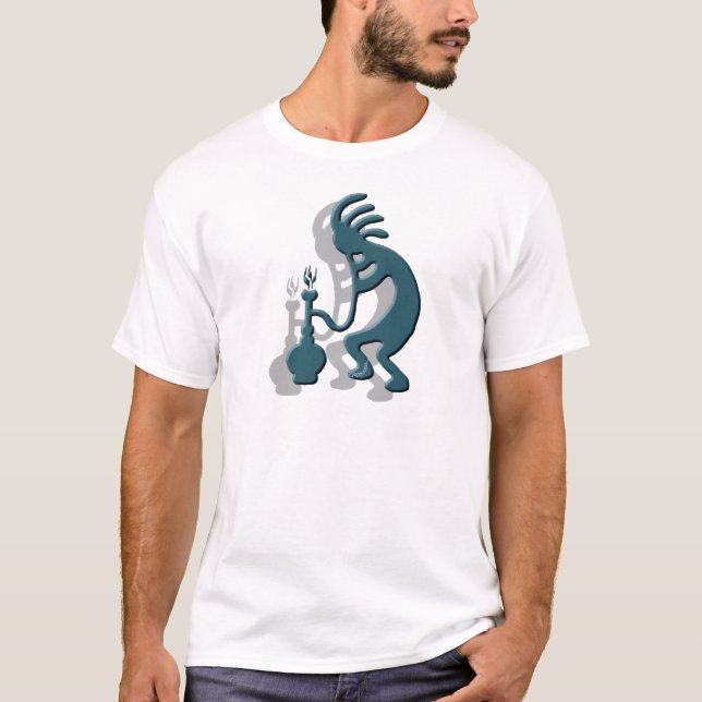 Kokopelli Bong T Shirt (Framsida)