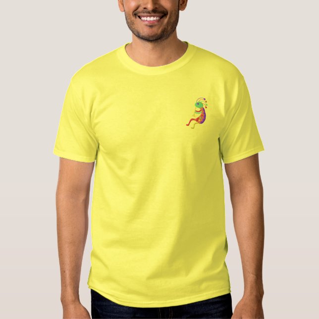 Kokopelli Broderad T-shirt (Framsida)
