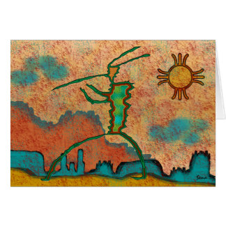 Kokopelli dag hälsningskort